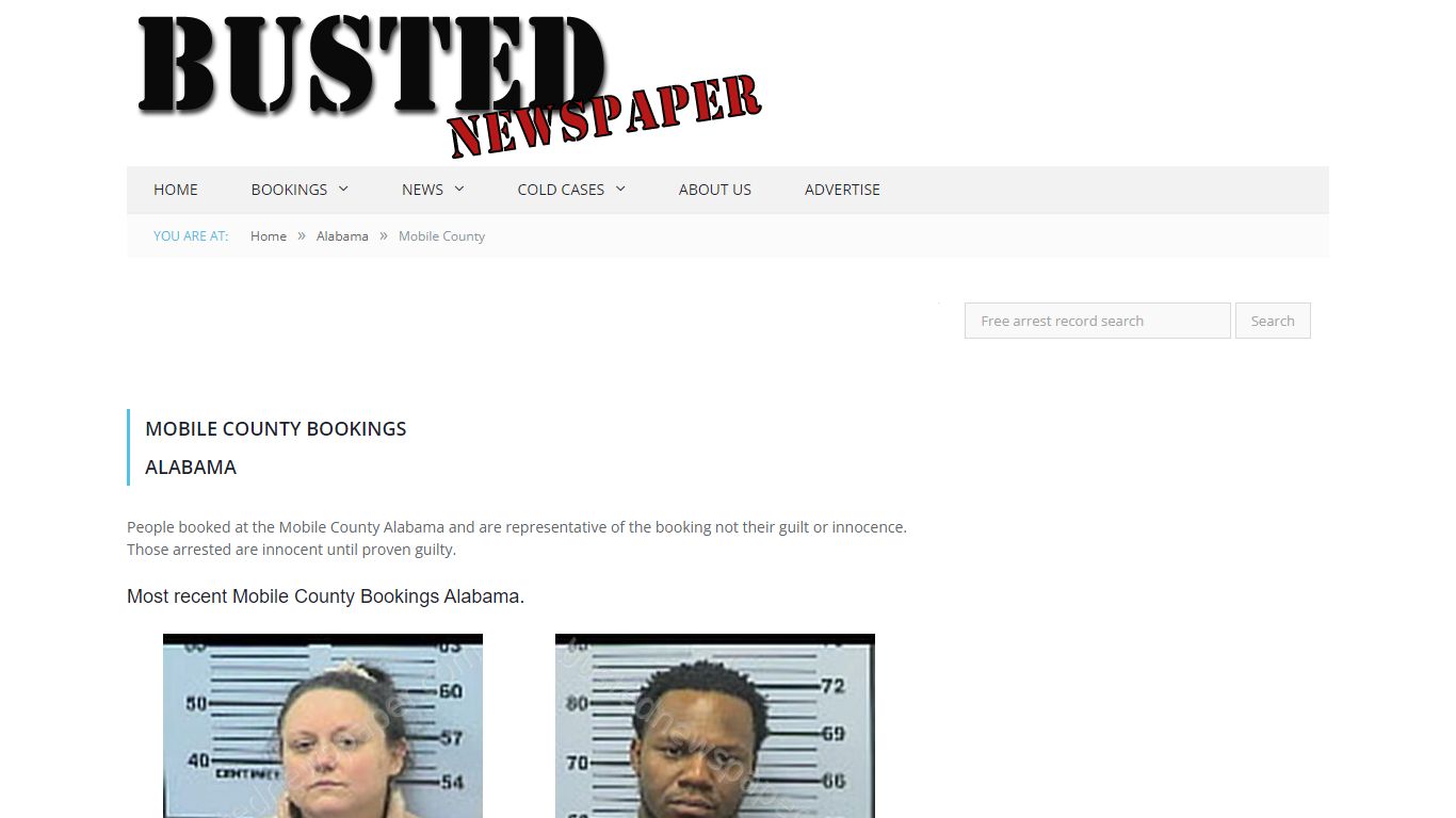 Mobile County, AL Mugshots - BUSTEDNEWSPAPER.COM